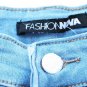 Fashion Nova Tempe Distressed Blue Women's Jeans Light Wash Size 11  015