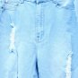 Fashion Nova Tempe Distressed Blue Women's Jeans Light Wash Size 11  015
