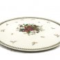 Mikasa Holiday Delight Round Cake Plate Tray Petite Bone China Poinsettia 9 3/4"