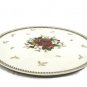 Mikasa Holiday Delight Round Cake Plate Tray Petite Bone China Poinsettia 9 3/4"