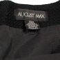 August Max Black Women's Pencil Skirt Zip Button Closure 18X 056