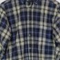 Faded Glory Plaid Black Brown Men's Dress Shirt Long Sleeve Button Down Small 03
