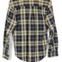 Faded Glory Plaid Black Brown Men's Dress Shirt Long Sleeve Button Down Small 03