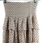 Pink Rose Paisley Cream Medallion Women's Juniors 2 Piece Skirt Set Small 028