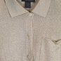 Designs by Lane Bryant Yellow Women's Short Sleeve Top Blouse Padded  14/16 002