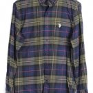 US Polo Assn Plaid Men's Dress Shirt Long Sleeve Button Down Small 004
