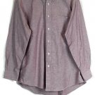 A Foxx Ltd Purple Men's Long Sleeve Dress Shirt Button Down Large 015