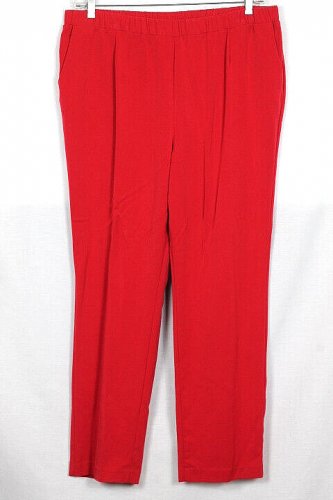 Allison Daley Red Women's Dress Pants Elastic Waist Pull On 18 038