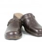 Array Women's Slip On Mules Shoes Open Back Brown Leather Size 11 S