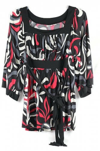 Cato Women's Top Blouse Long Sleeve Empire Waist Tie 18/20W 044