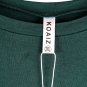 Koaiz Green Women's Tunic Top Blouse Short Sleeve Pullover Size 2XL 028