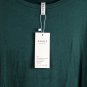 Koaiz Green Women's Tunic Top Blouse Short Sleeve Pullover Size 2XL 028