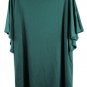 Koaiz Green Women's Tunic Top Blouse Short Sleeve Pullover Size 2XL 028