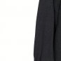 Bechamel Black Women's Front Zip Collared Sweater Floral Embroidered XL 045