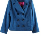 Merona Teal Turquoise Women's Jacket Double Breasted Pea Coat XL Merona Teal Turquoise Women's Jacket Double Breasted Pea Coat XL