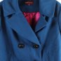 Merona Teal Turquoise Women's Jacket Double Breasted Pea Coat XL