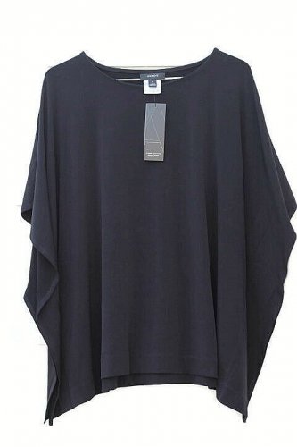Alfani Elements Women's Black Flared Sleeve Blouse Top Size Small 010