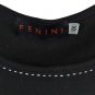 Fenini Black Women's Short Sleeve Top Blouse Pullover 1X 060