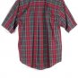 Van Heusen Plaid Men's Short Sleeve Dress Shirt Button Down Medium 003