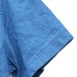 Selected Blue Denim Men's Short Sleeve Shirt Front Pockets Button Size Large 006
