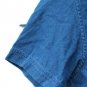 Selected Blue Denim Men's Short Sleeve Shirt Front Pockets Button Size Large 006