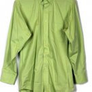 IZOD Green Men's Long Sleeve Dress Shirt Button Down Size 15.5 008