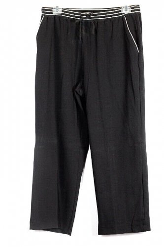 Emma James by Liz Claiborne Black Women's  Pants Elastic Waist Drawstring 1 010