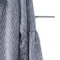 Lady Bye Women's Shirt Top Blouse Striped White Gray Bell Sleeves Size 1X  003