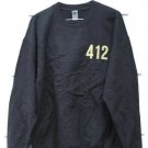 Gildan Heavy Blend Black Sweatshirt Long Sleeve Crewneck Pullover Size Large 010