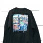 Gildan Heavy Blend Black Sweatshirt Long Sleeve Crewneck Pullover Size Large 010