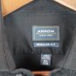 Arrow Regular Fit Black Men's Dress Shirt Long Sleeve Size Medium  011