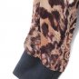 Spenser Jeremy Leopard Print 100% Silk Women's Sweater Long Sleeve Small    015