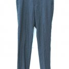 ASOS Green Black Women's Dress Pants Houndstooth Pattern Size 32  011