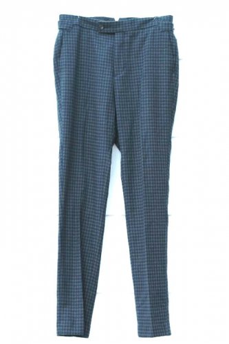 ASOS Green Black Women's Dress Pants Houndstooth Pattern Size 32  011