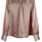 Ryegrass Pink Women's Long Sleeve Dress Top Blouse Front Buttons Small 029