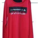 RBX Red Long Sleeve Tee Shirt and Black Beanie Hat Set Size Large(14/16)   003
