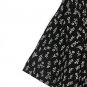 Elisabeth Black White Floral Womens Short Sleeve Shirt Size 2 033