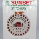Sunset Stitchery Christmas Blessing Needlecraft Kit Finished Size 12" Hoop 2105