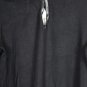 Casual Corner Black Women's Top Blouse 3/4 Sleeve Split Neck 1X 025