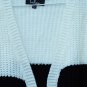 LuLus Women's White Multicolor Knit Open Front Cardigan Sweater Size XS   007