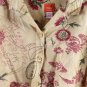 Hearts of Palm Tan Brown Women's Collared Top Blouse Button Up 20W 061