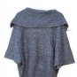 XX1 Gray Women's Knit Top Sweater Short Sleeve Full Front Buttons Size Small 018