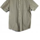 Van Heusen Check Tan Men's Short Sleeve Dress Shirt Button Down Large 014 Van Heusen Check Tan Men's Short Sleeve Dress Shirt Button Down Large 014
