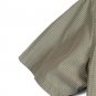 Van Heusen Check Tan Men's Short Sleeve Dress Shirt Button Down Large 014