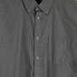 Van Heusen Check Tan Men's Short Sleeve Dress Shirt Button Down Large 014