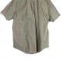 Van Heusen Check Tan Men's Short Sleeve Dress Shirt Button Down Large 014