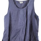 Hot Cotton Blue Women's Sleeveless Top Blouse Pullover 1X 030 Hot Cotton Blue Women's Sleeveless Top Blouse Pullover 1X 030