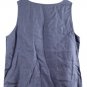 Hot Cotton Blue Women's Sleeveless Top Blouse Pullover 1X 030