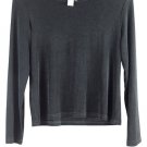 Coldwater Creek Black Women's Long Sleeve Blouse Pullover Medium 049 Coldwater Creek Black Women's Long Sleeve Blouse Pullover Medium 049