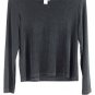 Coldwater Creek Black Women's Long Sleeve Blouse Pullover Medium 049